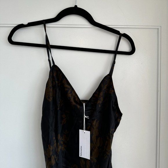 NWT Reformation Parma Silk Maxi Slip Dress Sz L Night Garden Floral Slim - Picture 4 of 10